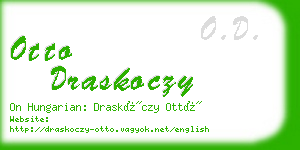 otto draskoczy business card